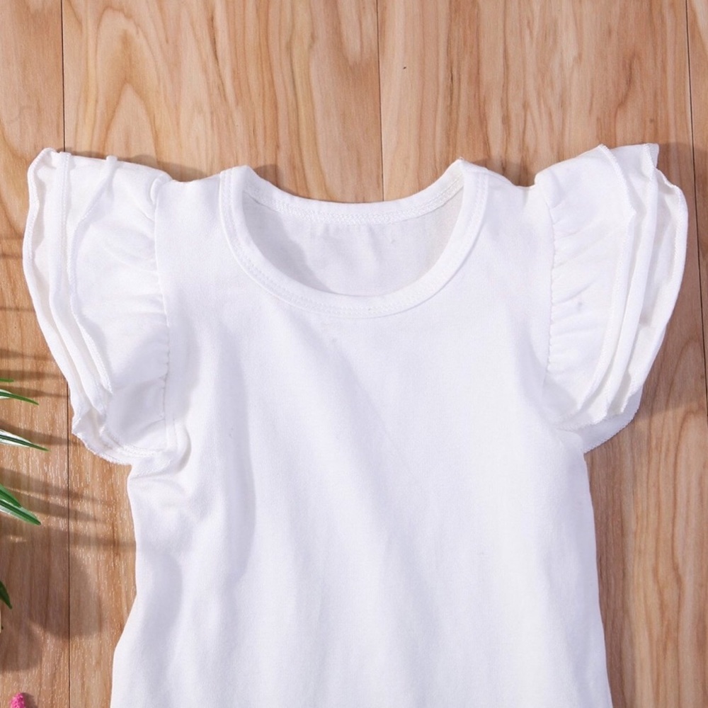 Sofia White Ruffle Romper - Picture 3 of 5